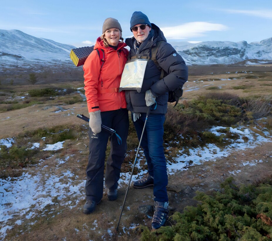 <b>TUR SOM SMAKTE:</b> Anne var med Eyvind Hellstrøm på tur da hun var gjest i hans program «Hellstrøms jul» i fjor. Kanskje ga det mersmak til å lage eget turprogram?