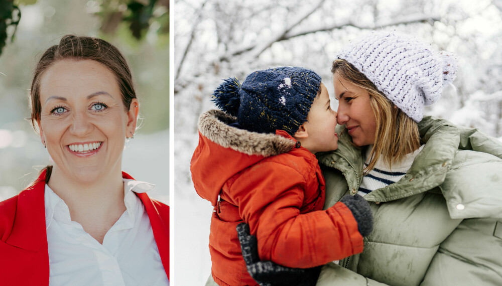 TO ER SOM TI? Familieterapeut Stine Hagen driver Hagen familieterapi. Hun gir råd til ettbarnsmor som lurer på om det er verdt å få ett baby til dersom faren er lite hjemme, og mor må ta alt ansvar selv.