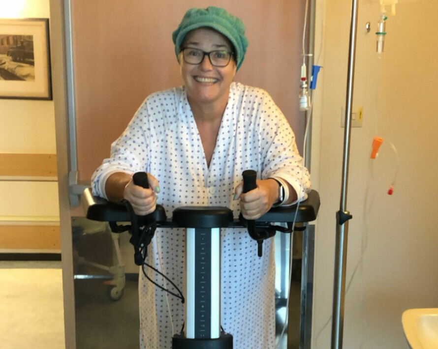 SER LYST PÅ LIVET: Ellen har lungekreft med spredning til skjelettet. Under behandlingen fokuserte Ellen på å ha positive tanker.