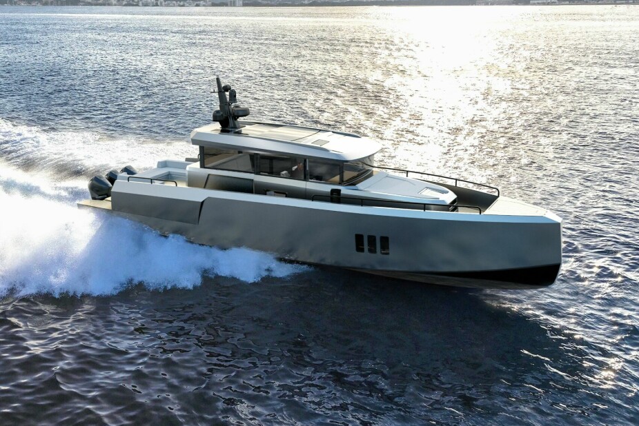 <b>RASK:</b> XO Boats omtaler 44-modellen som en «adventure yacht». Den skal være god for 50 knop. 
