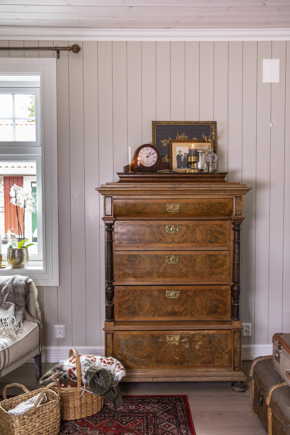 GJENBRUK: Therese har alltid vært interessert i estetikk og interiør. Hun elsker å pynte og finne gjenbrukskupp.