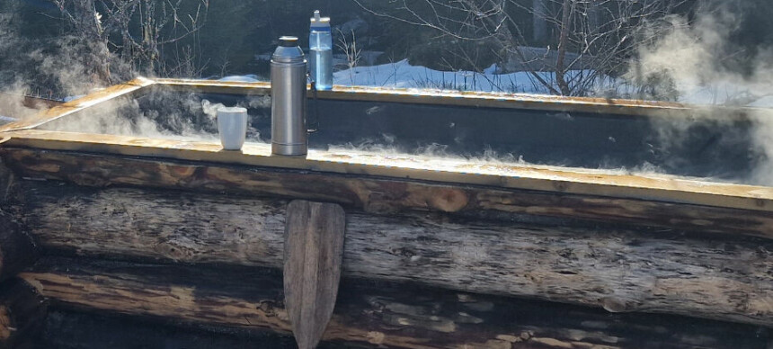 Øyvind bygget sin egen badestamp for 3000 kr