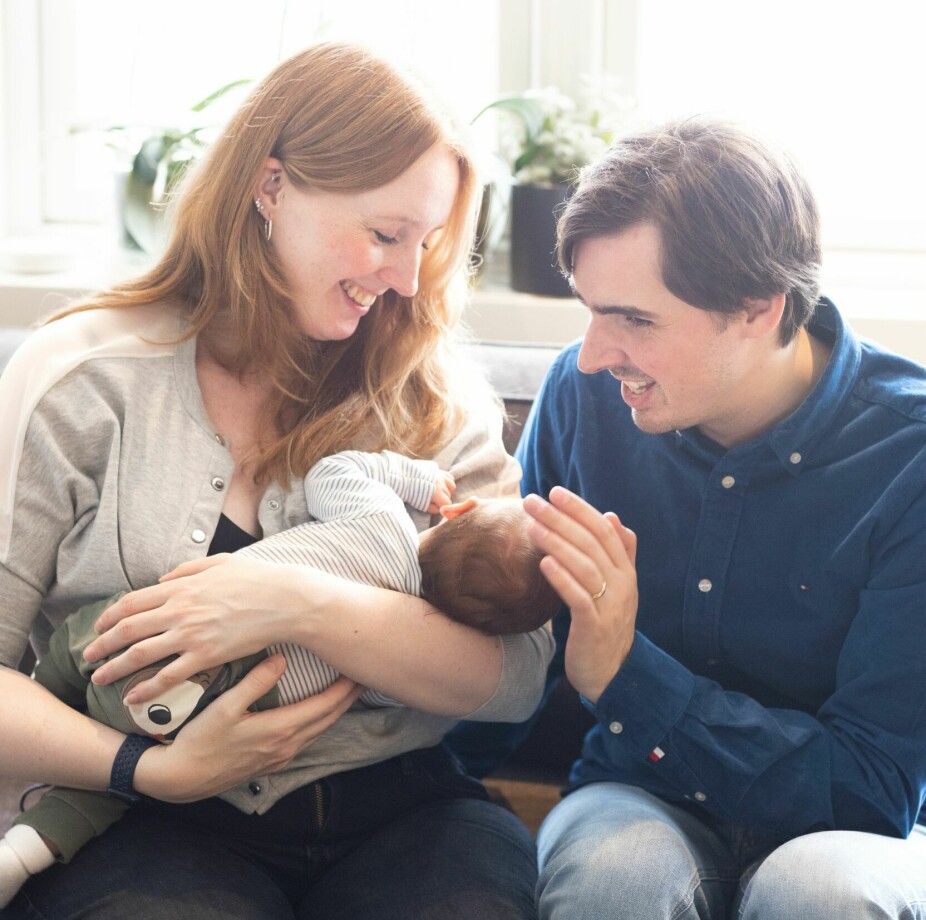 <b>SAMMENSVEISET FAMILIE:</b> Marita Brennsund, Thomas Tvedt og lille Jakob nyter tiden sammen som familie. De forsøker å gjøre ting på sin måte og vokser som foreldre for hver dag. 