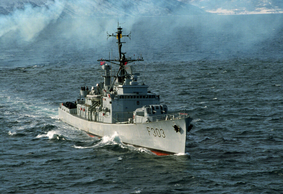 <b>BLE FISKEHOTELL:</b> Sommeren 2002 ble fregatten KNM «Stavanger» i den gamle Oslo-klassen kontrollert senket med en torpedo fra ubåten KNM «Utstein».