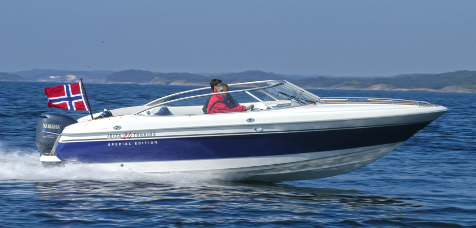 <b>FLOTT:</b> Ibiza 24 Touring er ikke bare elegant å se på, den går også nydelig i vannet.