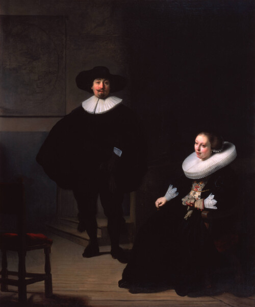 <b>SPORLØST FORSVUNNET:</b> Frue og mann i sort ville vært et smykke på enhver vegg, men Rembrandt-maleriet er som sunket i jorden.