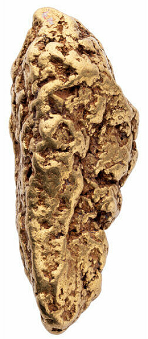 GULLKLUMP: Denne store gullklumpen ble det mest verdifulle objektet i Fenns skattkiste.