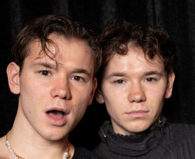 Marcus & Martinus, representing Sweden, pose during the press meeting ahead of the concert Nordic Eurovision Party held at Berns in Stockholm, Sweden April 14, 2024. TT News Agency/Fredrik Sandberg/via REUTERS      ATTENTION EDITORS - THIS IMAGE WAS PROVIDED BY A THIRD PARTY. SWEDEN OUT. NO COMMERCIAL OR EDITORIAL SALES IN SWEDEN.