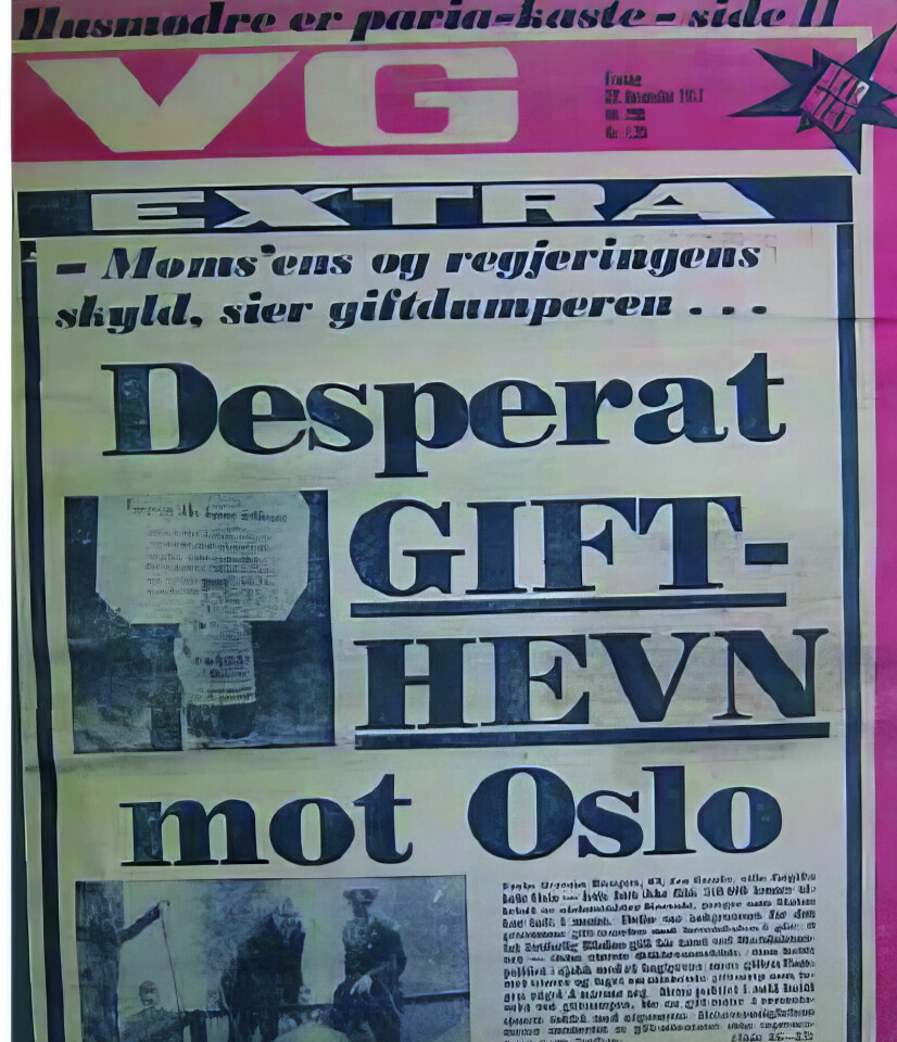 GIFTIG: En sint bonde med gifttønner er bakgrunnen for at det i dag svømmer kanadarøye rundt i Maridalsvannet.