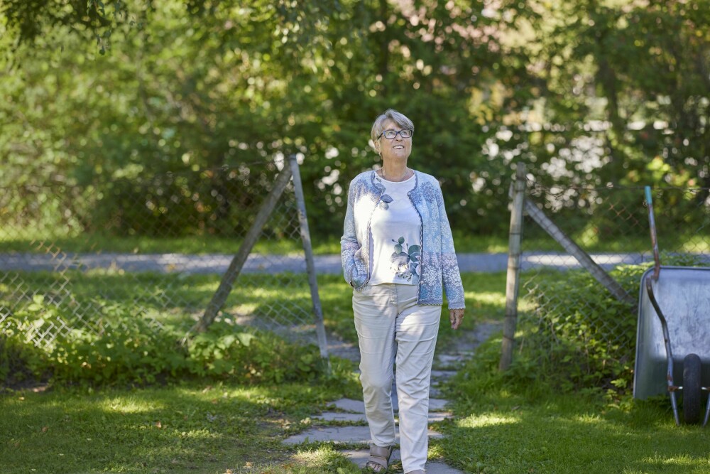 <b>HJEMME:</b> Sølvi er opprinnelig fra Kristiansund, men har bodd i Bærum i over 40 år. I rekkehuset på Haslum har hun og ektemannen tenkt å bli værende.