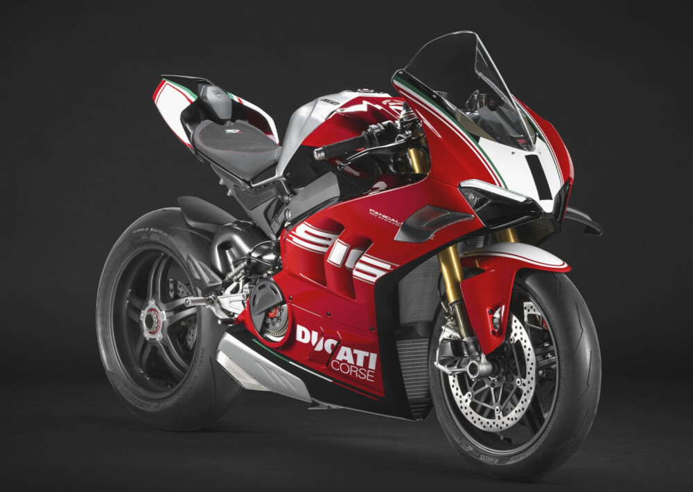 <b>UTSOLGT:</b> Ducati Panigale V4 SP2 Anniversario 916 blir kun produsert i 500 eksemplarer, og dette samler­objektet er allerede utsolgt. 