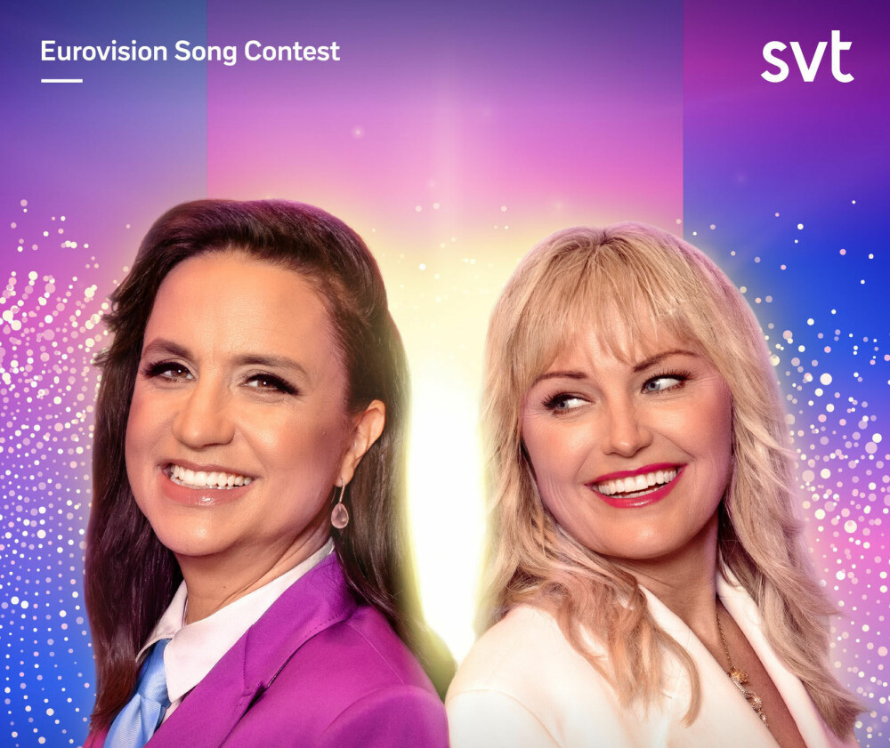 <b>ESC-VERTINNER:</b> Petra leder direktesendingen i «Eurovision Song Contest» sammen med Hollywood-skuespilleren Malin Åkerman.