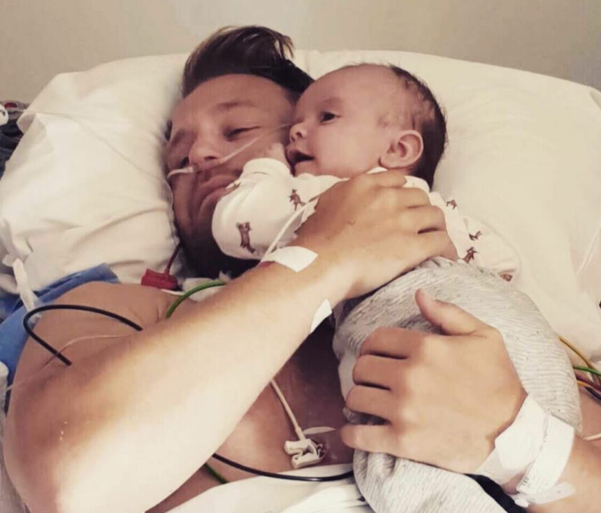 VIKTIGST: For å klare å håndtere det han stod i, tenkte Christian på lille Lucas. Han skulle ikke vokse opp uten pappa.