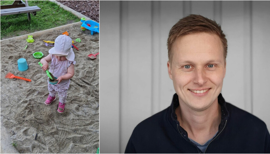 HYLLER FELLESSKAPET PÅ LEKEPLASSEN: Firebarnspappa og jorunalist Anders Eid hyller det fargerike og trygge foreldrefellesskapet man finner på lekeplassen.
