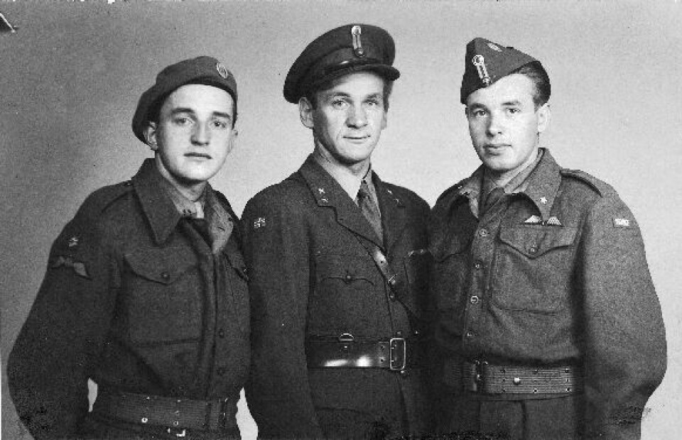 BRØDRE I ELITEKLASSEN: Brødrene Kjell, Odd og Øivind Sørli var aktive i motstandskampen i Trøndelag under krigen. Etter krigen ble Kjell (t.v.) engasjert som landssviketterforsker og kommunistjeger. Hans mest spesielle agent: Naziforbryteren Henry Oliver Rinnan.