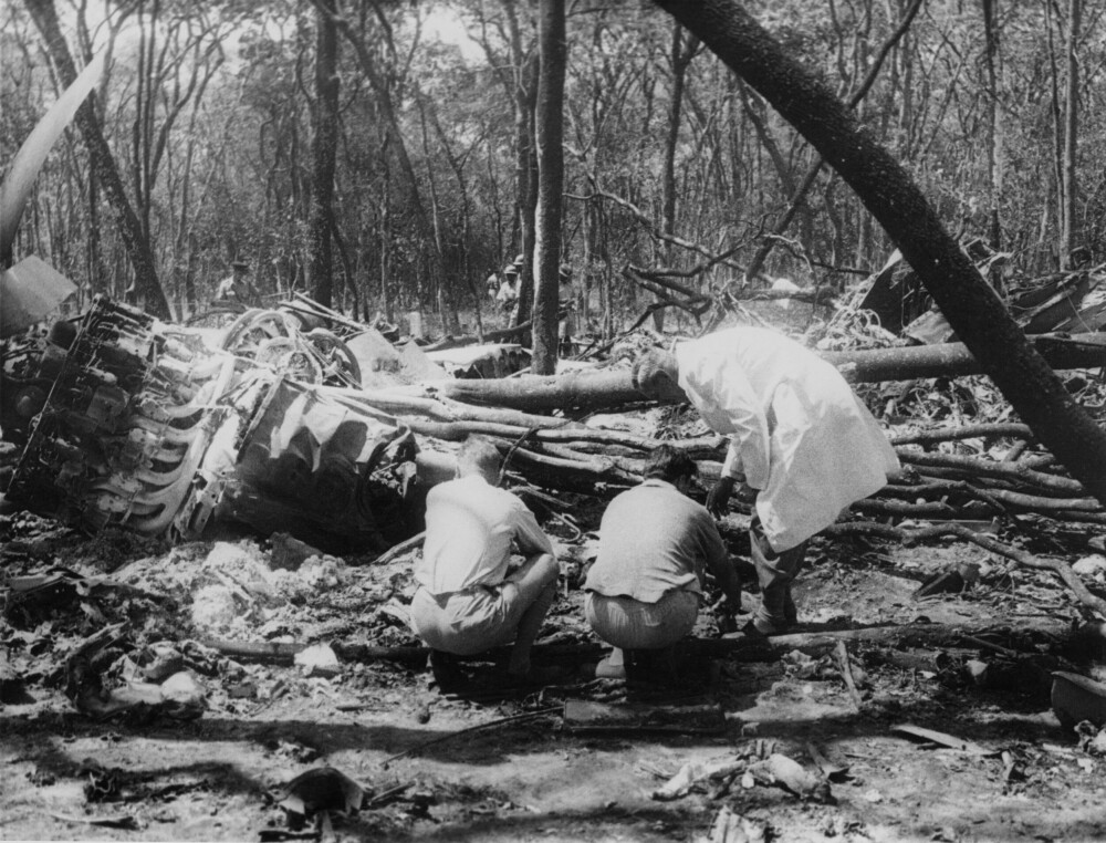 <b>FATALT:</b> Flyet til Dag Hammarskjöld styrtet da han var på vei til å forhandle om våpenhvile i Nord-Rhodesia. Alle de 17 om bord døde.