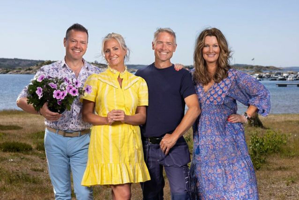 DOMMER I «SOMMERHYTTA»: Espen tok over for Finn Schjøll i årets sesong av TV 2-suksessen. – Det har vært fantastisk å få bli en del av det dyktige teamet, jeg har blitt tatt imot med åpne armer, forteller Espen.