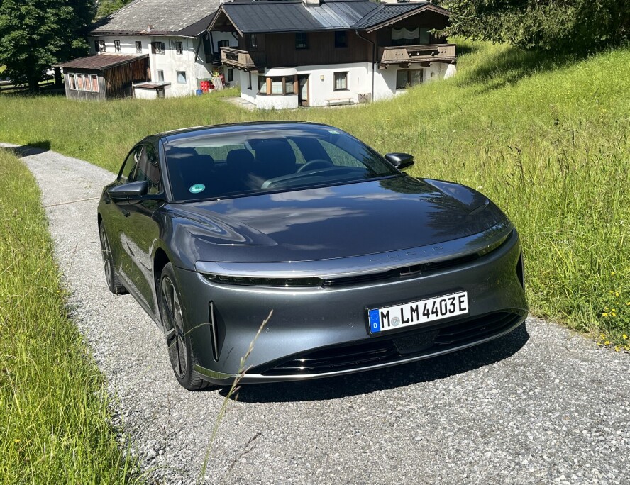 Muskuløs: Lucid Air utstråler kraft, men virker også svært effektiv takket være blant annet aerodynamikken og batterienes temperaturkontroll.