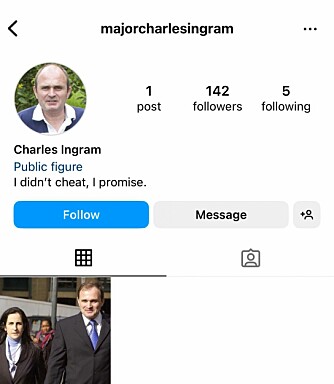 <b>KORT FORSVARSTALE:</b> På Instagram lover Ingram at han ikke jukset. 