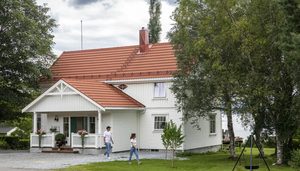 <b>STORT HUS:</b> Paret bygde på huset da de pusset opp. De har fire barn, og trenger absolutt all plassen de kan få.