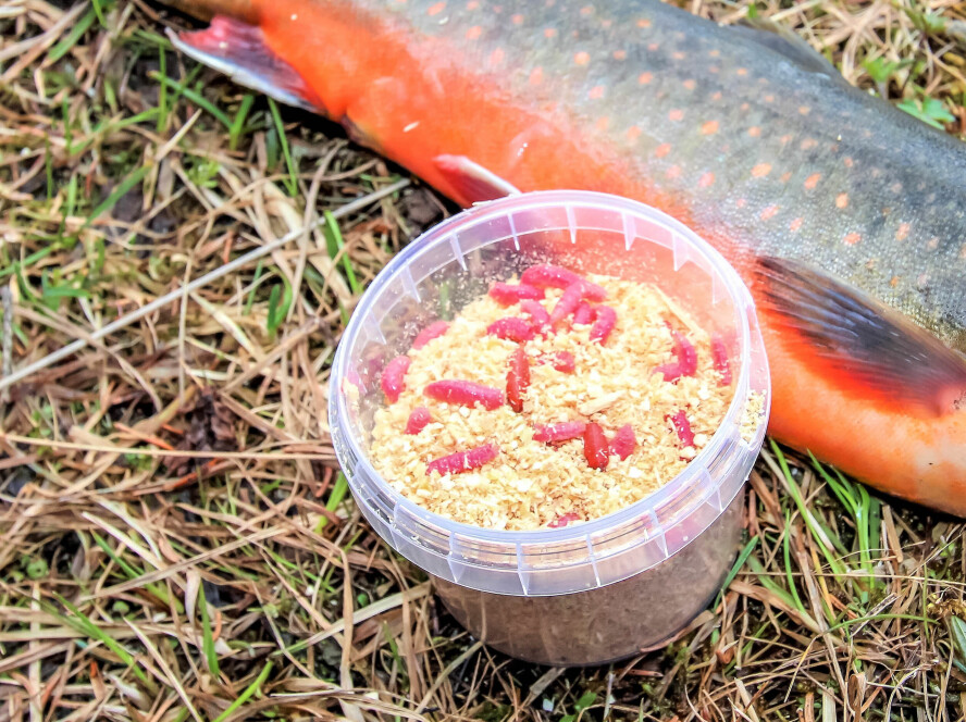 SOMMERSNADDER: Maggot frister ikke bare vinterrøya. Den fås kjøpt i velassorterte sportsforretninger om sommeren også.