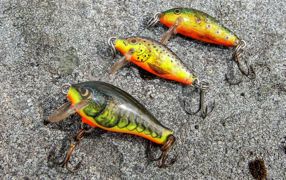 SMÅSPIST: Små wobblere i sterke farger som fiskes sakte over grunne områder, kan gi god uttelling.