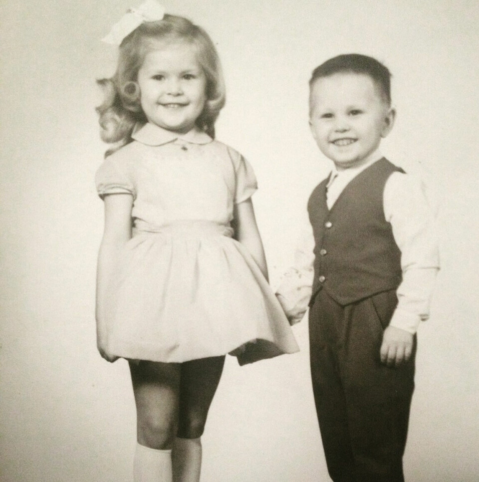 SØSKEN: Elisabeth og lillebroren Jan. De vokste opp på en liten øy i den svenske skjærgården.