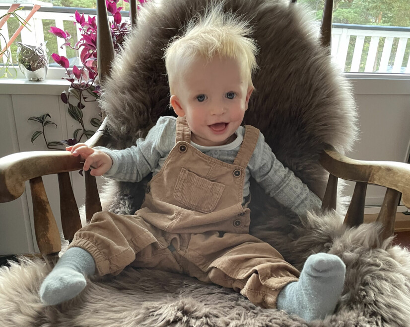 I SITT EGET TEMPO: Håvard har ikke hatt noen hast motorisk, og han lærte seg å krabbe da han var litt over ett år gammel.