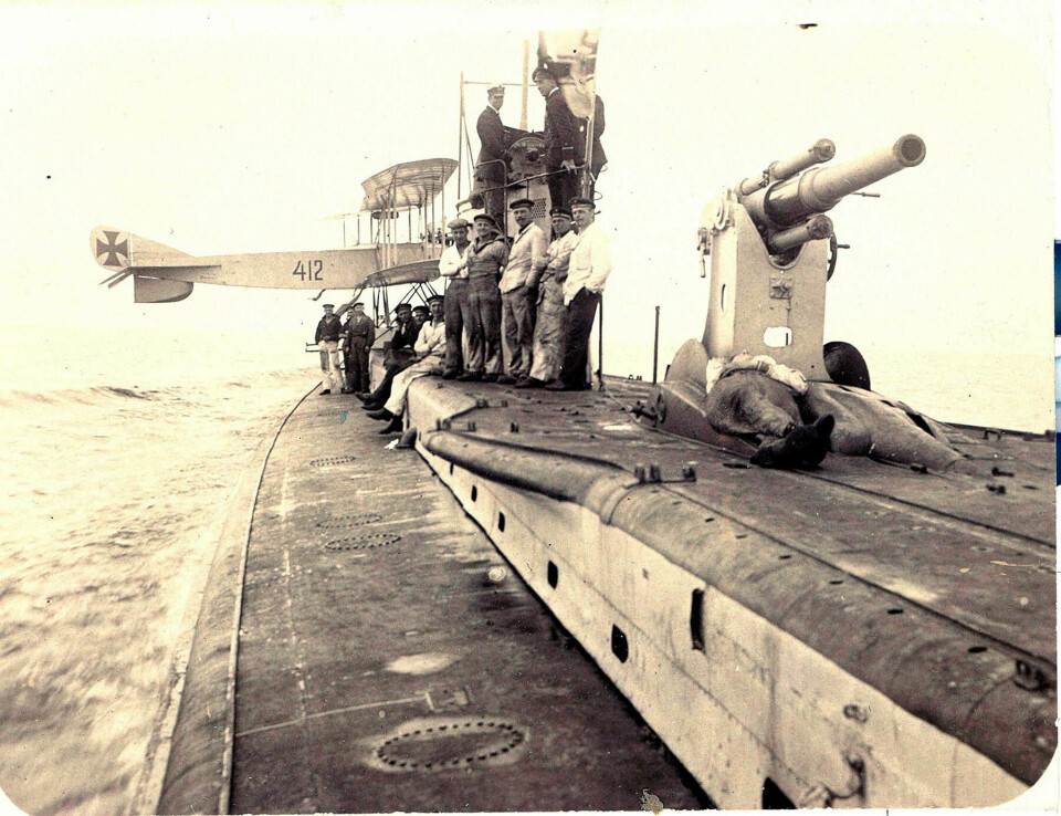 ULV: SM U-12, tysk ubåt i U9-klassen. Ulriken var trygg for akkurat denne som ble senket 15. mars 1915. Men det var slike ulver ute, og Ulriken drev for vær og vind.