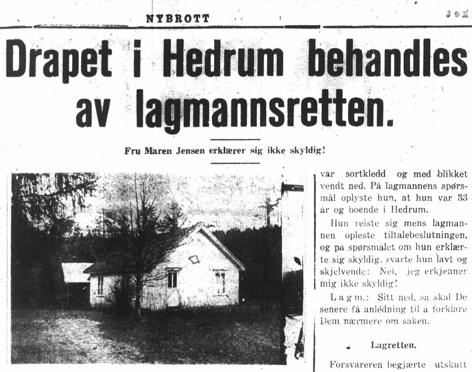 IKKE SKYLDIG: Lagmannsretten brukte ikke mer enn fem minutter på å komme frem til domsavsigelsen som enstemmig lød på «ikke skyldig». Straks den var opplest, brøt det ut applaus i retten. (Faksimile: Nybrott)