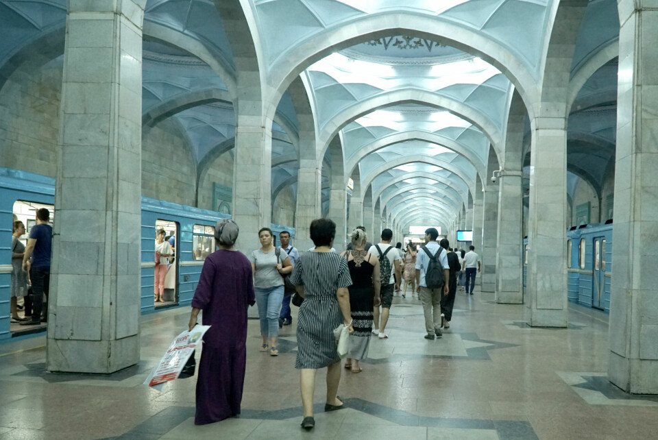 FOTOFORBUD: Før 2018 var det strengt forbudt å ta bilder av Tasjkents vakre metro.