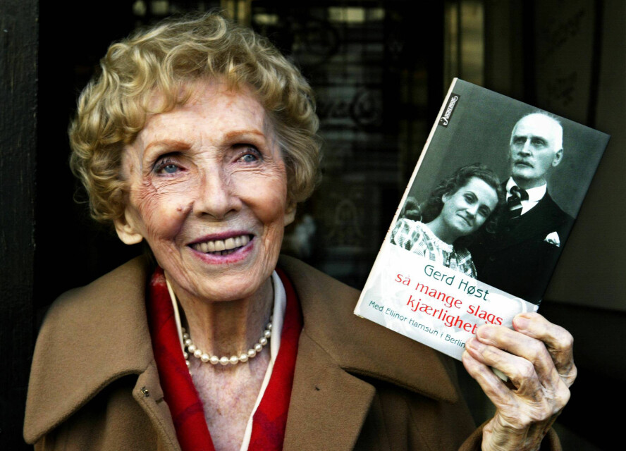 ELLINORS VENNINNE: I 2004 ga Gerd Høst ut en bok der hun forteller om sin venninne Ellinor Hamsun, som hun hadde studert teater sammen med i Berlin på 1930-tallet. Både Ellinor og Gerd hadde stor suksess som skuespillere i den tyske hovedstaden.