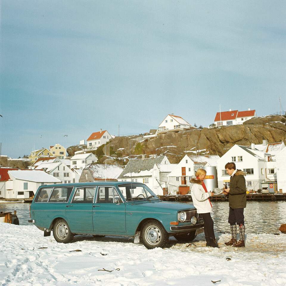 STASJONSVOGN: I 1968 kom Volvo 145 på markedet, en komfortabel herregårdsvogn med god plass.