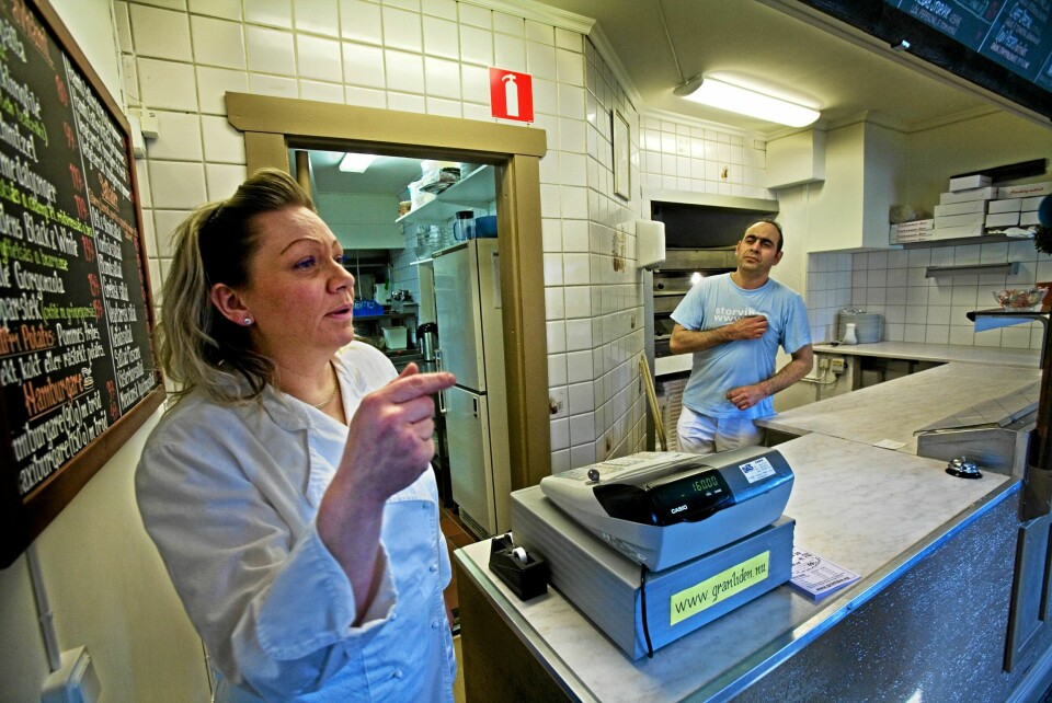 BESTILTE PIZZA: Hit, til stamkroen i Storvik tre mil fra Stjärnsund hvor Engla Höglund bodde, dro Anders Eklund for å spise pizza mens liket av 10-åringen lå i bagasjerommet på bilen hans.