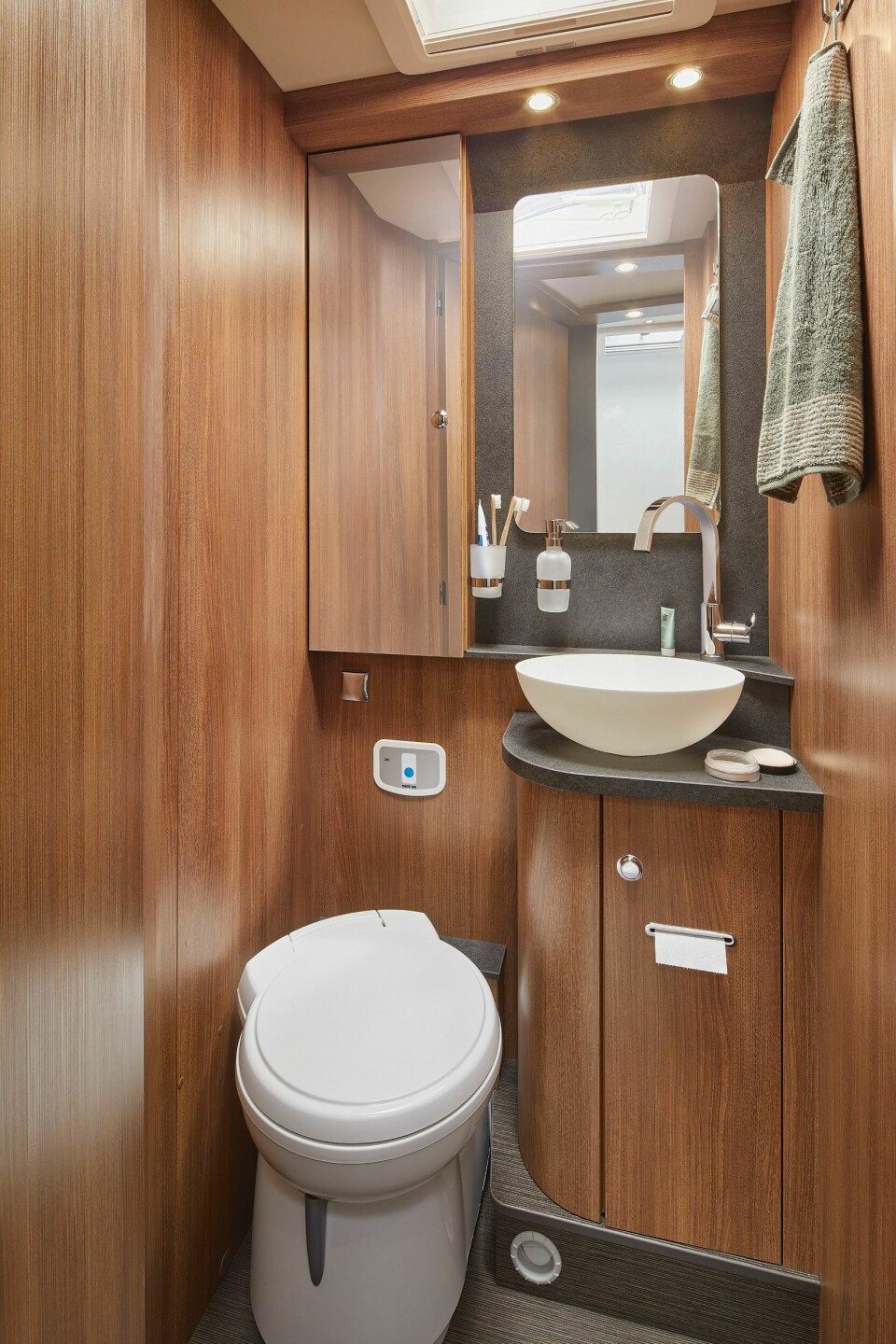 DELT: Separat toalett og dusjkabinett er standard.