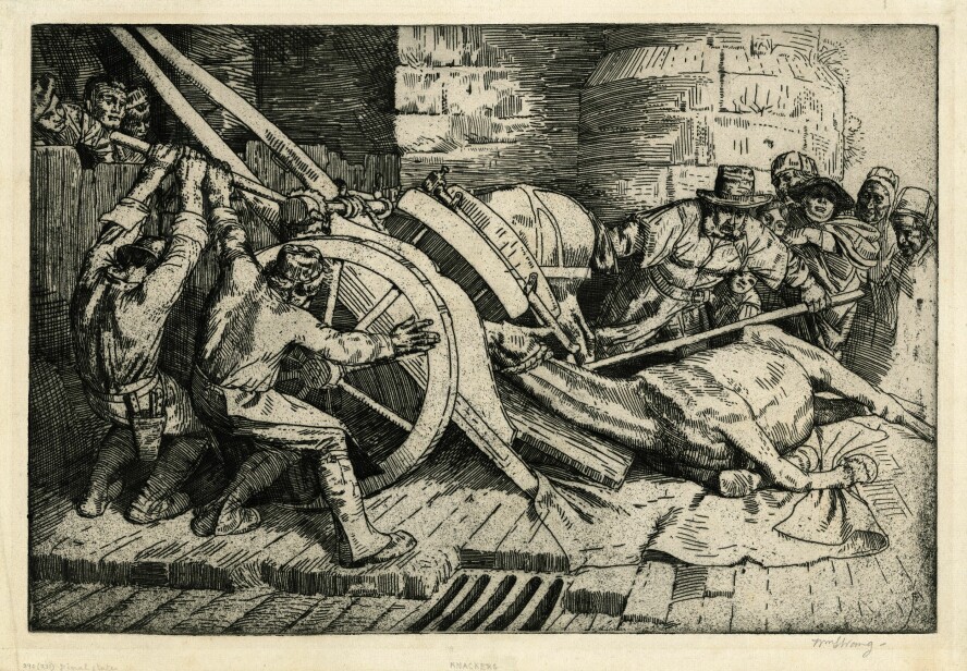 En rakker: I gamle dager måtte rakkerne fjerne hestekadavre, tømme utedoer og bistå bøddelen ved henrettelser.