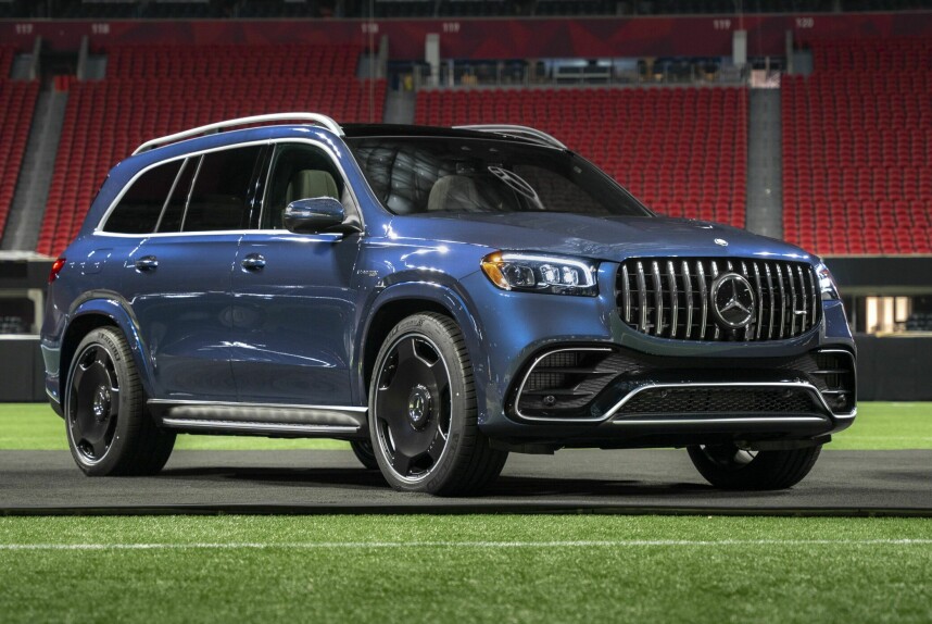 612 HESTEKREFTER: Mercedes-AMG GLS har fireliters V8 som leverer 612 hestekrefter