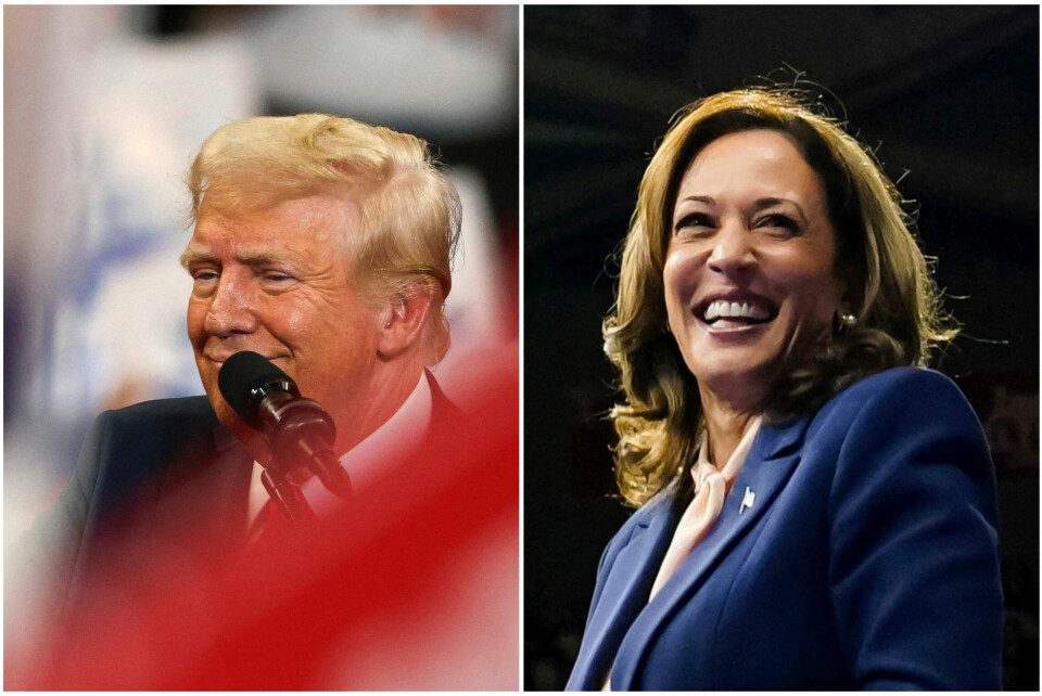 KNIVER: Republikaneren Donald Trump kjemper mot demokraten Kamala Harris om å bli den neste presidenten i USA.
