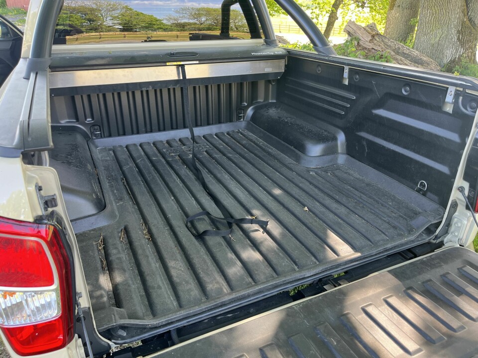 PRAKTISK: Stort plan og evnen til å trekke 3,5 tonn.