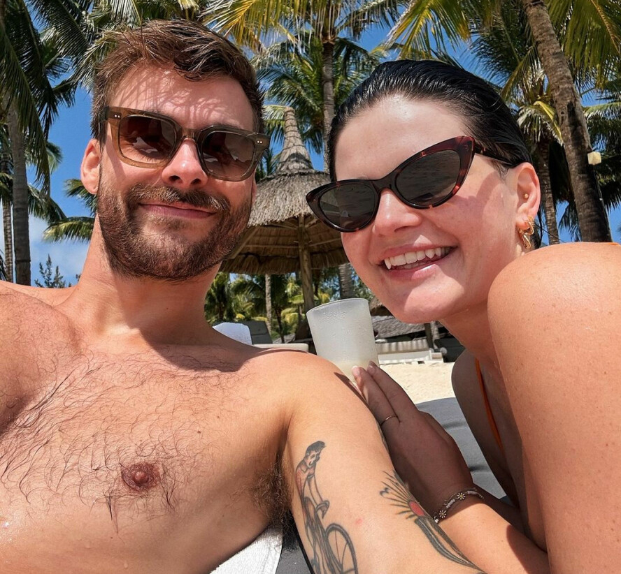 FORELSKET: Ulrikke forteller at bryllupsreisen til luksuriøse Mauritius i all hovedsak bød på eksotisk idyll.