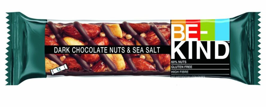 Be-Kind dark chocolate nuts & sea salt.