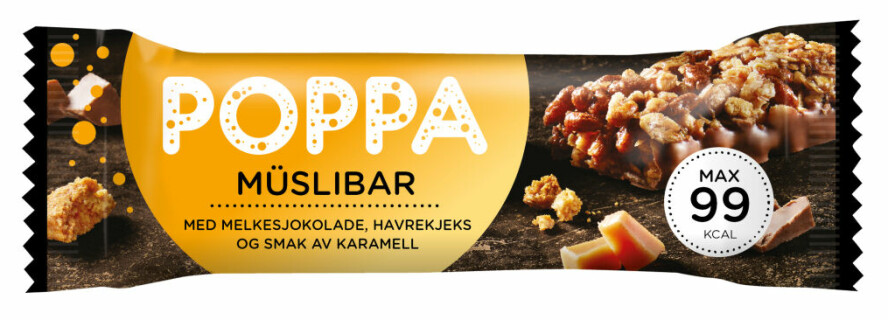 Poppa müslibar karamell.