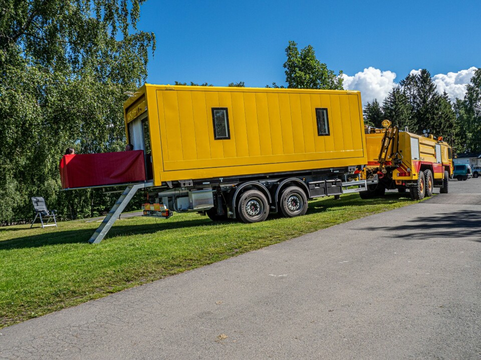 BALKONG: En nedsenkbar lem fungerer som balkong.