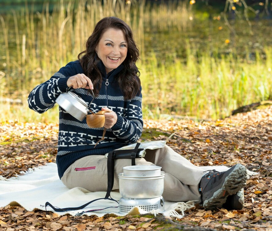 TURVANT: Hilde setter pris på alenetid ute i naturen. Allerede som ung jente dro hun ut i Østmarka på egen hånd.