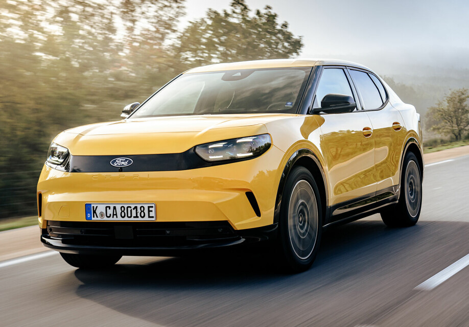 FRISKT PUST: Den nye Ford Capri er en familiedugelig elektrisk SUV-modell med coupéfasong.