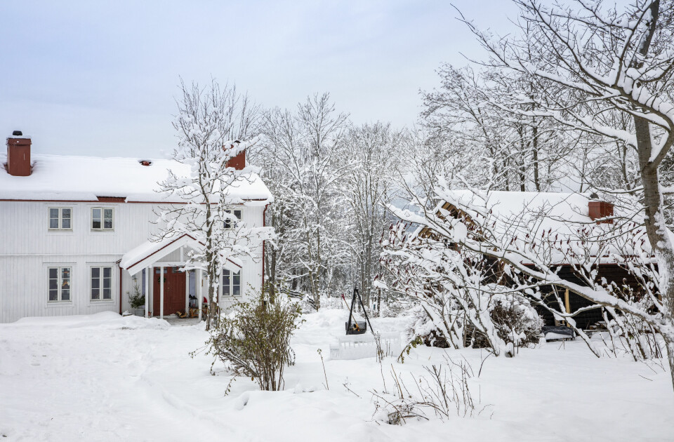 NYDELIG ÅRET RUNDT: Linn klarer ikke helt bestemme seg når det er finest her. Våren og sommeren er helt spesielt grønn og fargesprakende, mens vinterhvitt også er nydelig.