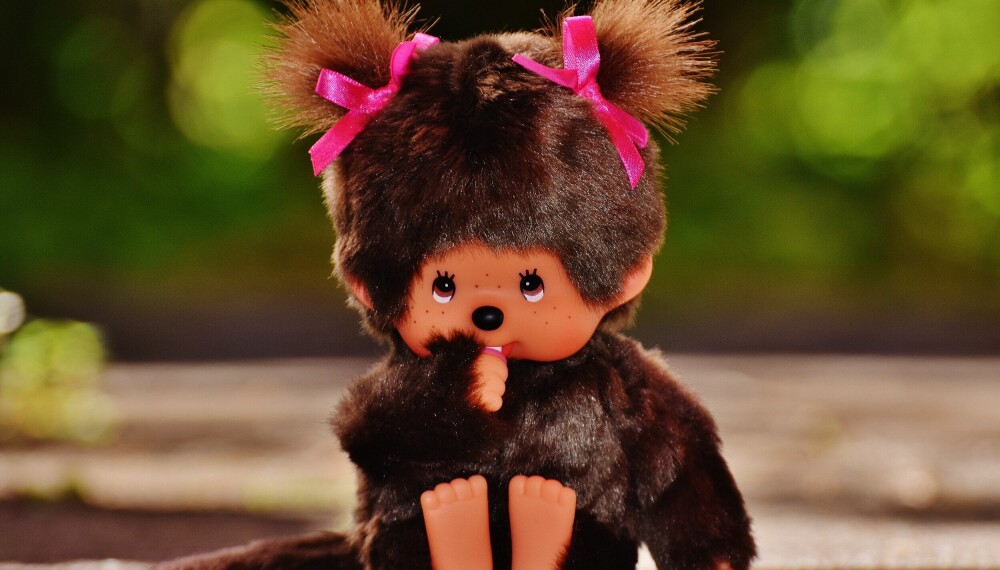 MONCHHICHI: Denne nusselige figuren kunne alltid trøste hvis du var lei deg.