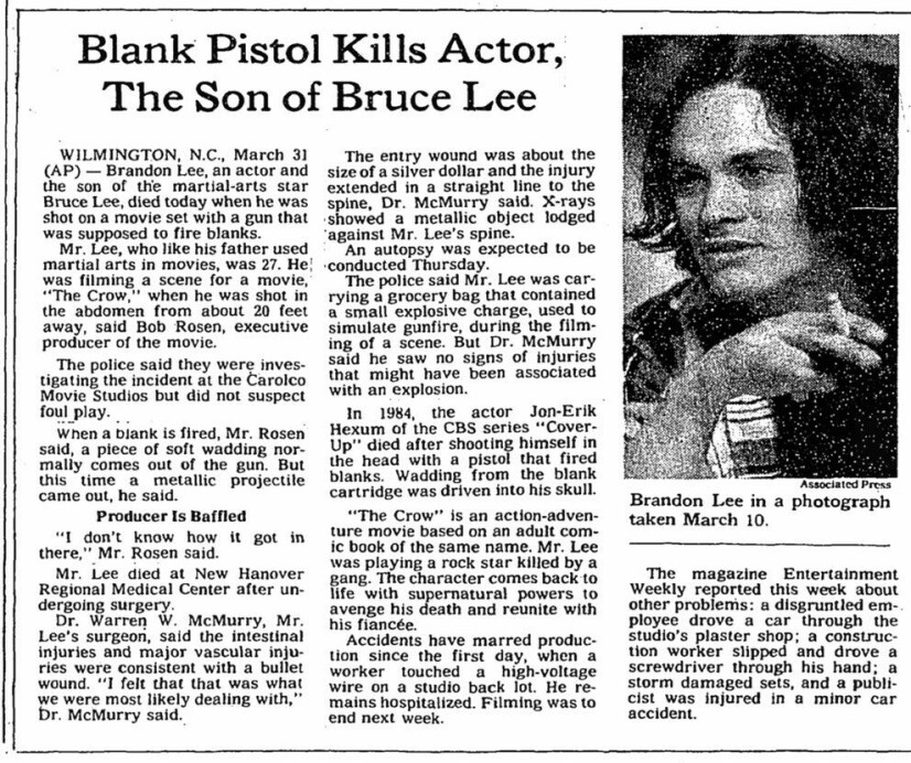 I MEDIA: Media trakk paralleller til norske Jon-Erik Hexums dødsfall i 1984.