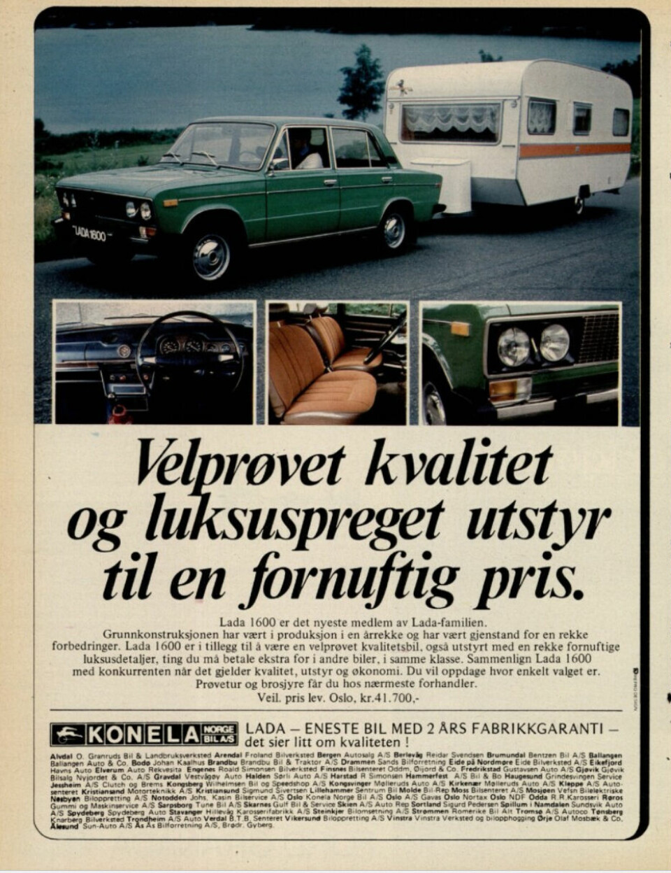 REKLAME: Annonse for Lada 1600 på trykk i Vi Menn i 1978.