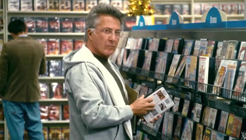 FILMSTJERNE: Dustin Hoffman er med i et kort øyeblikk.